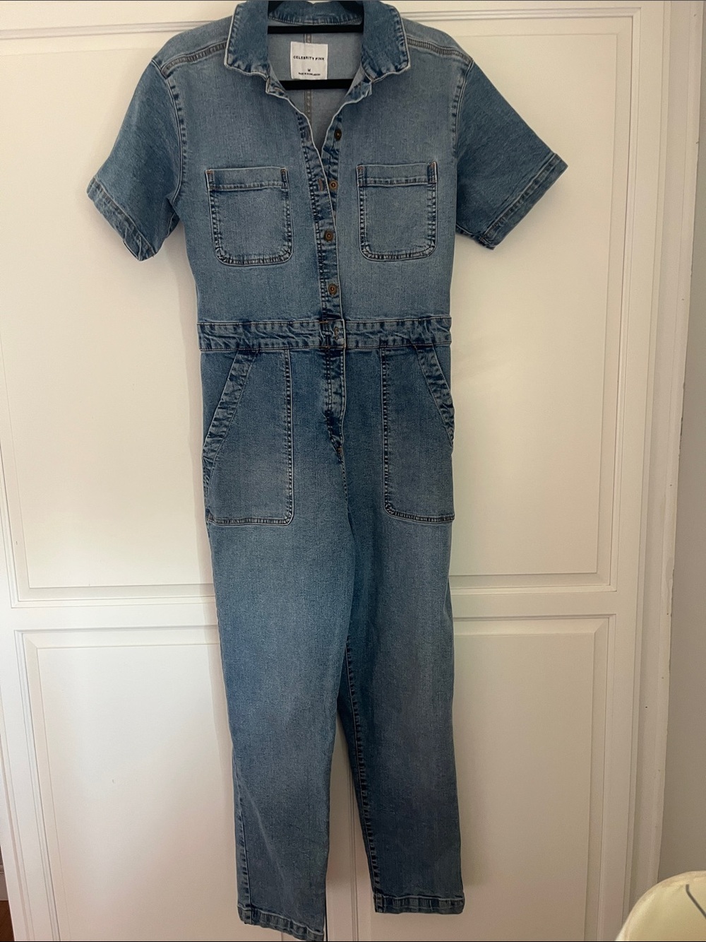 Celebrity Pink Denim Jumpsuit size medium